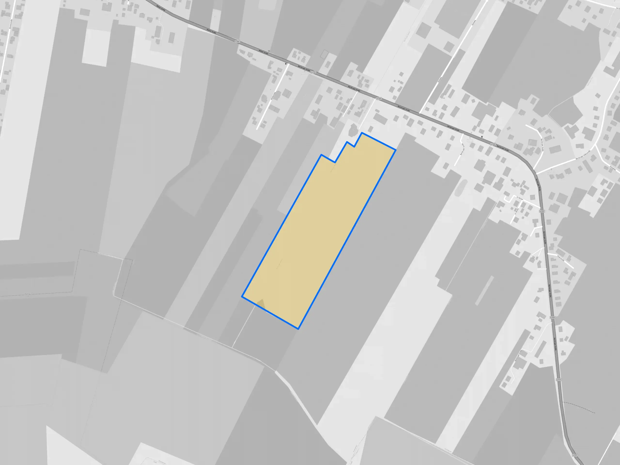 Flächenplan des Solarparks Drochtersen