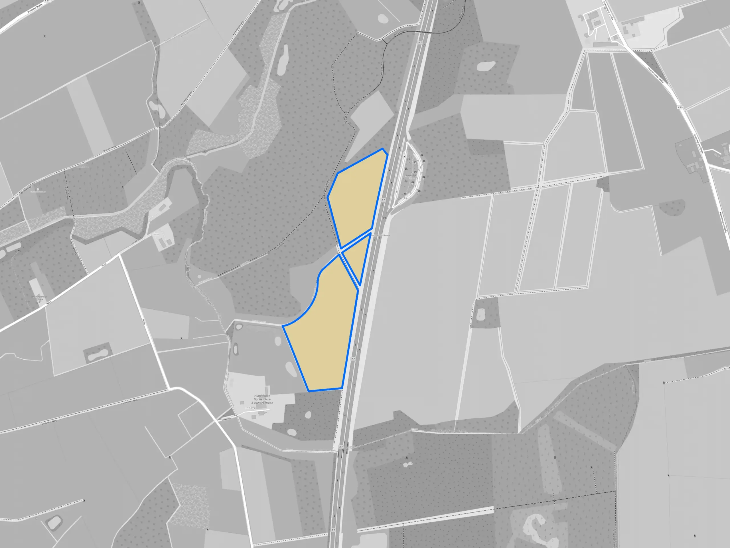 Flächenkarte der PVA Bimöhlen