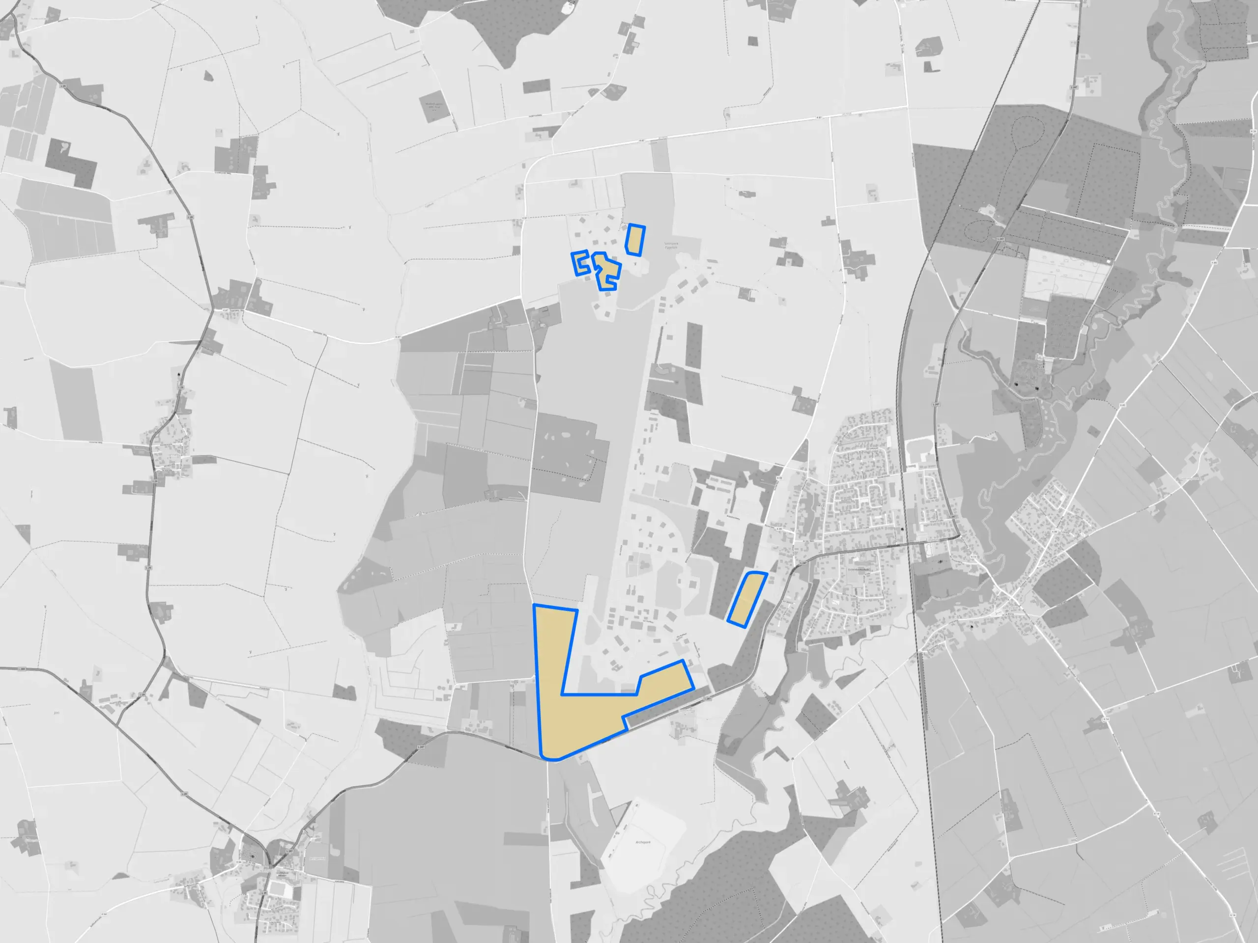 Flächenkarte des Solarparks Eggebek I
