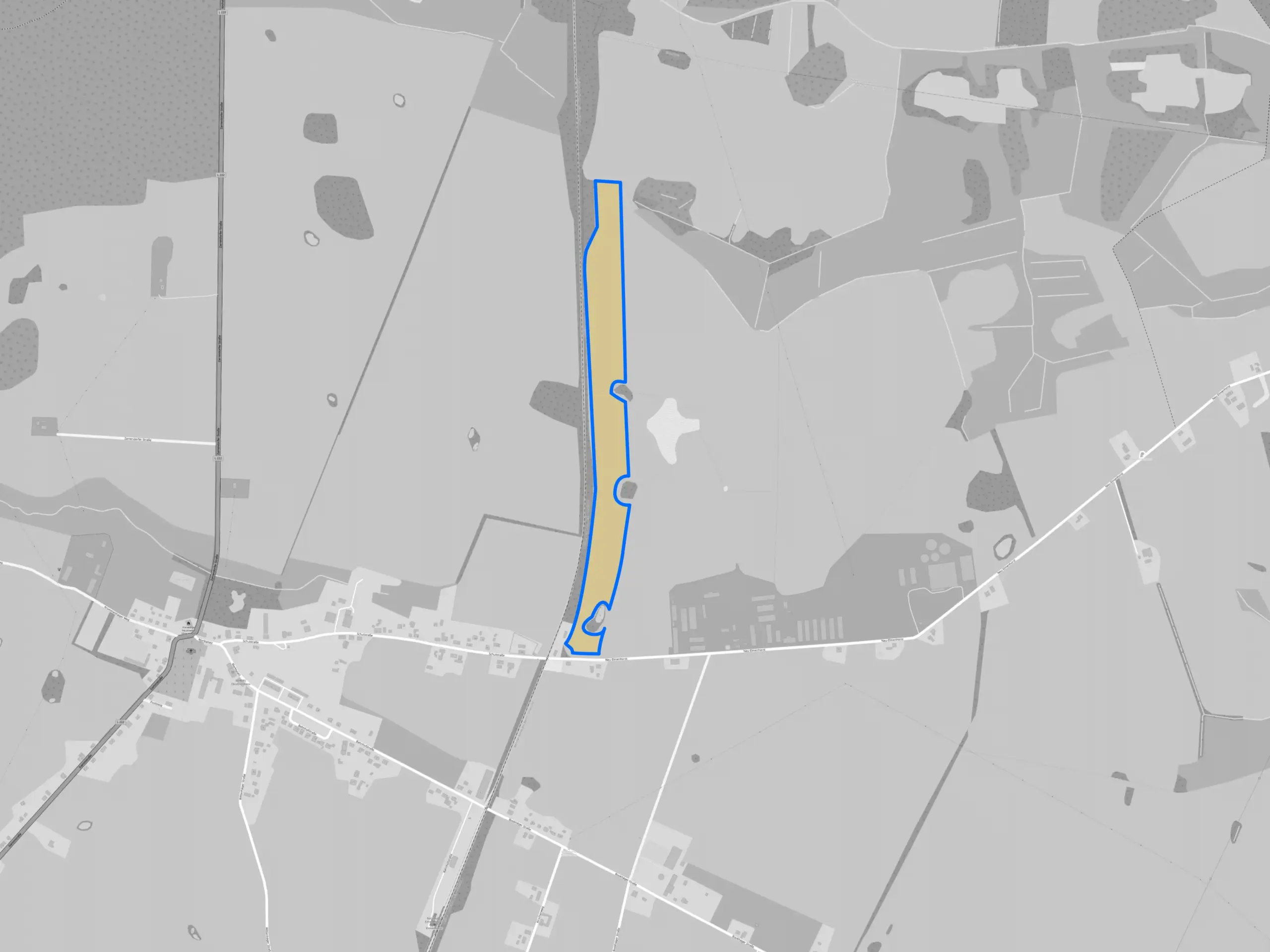 Flächenkarte Solarpark Elmenhorst