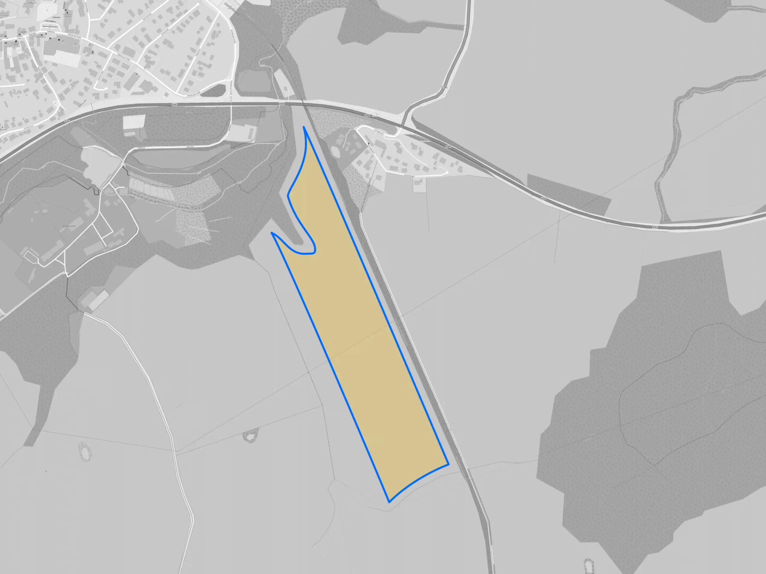 Flächenkarte des Solarparks Hohwacht